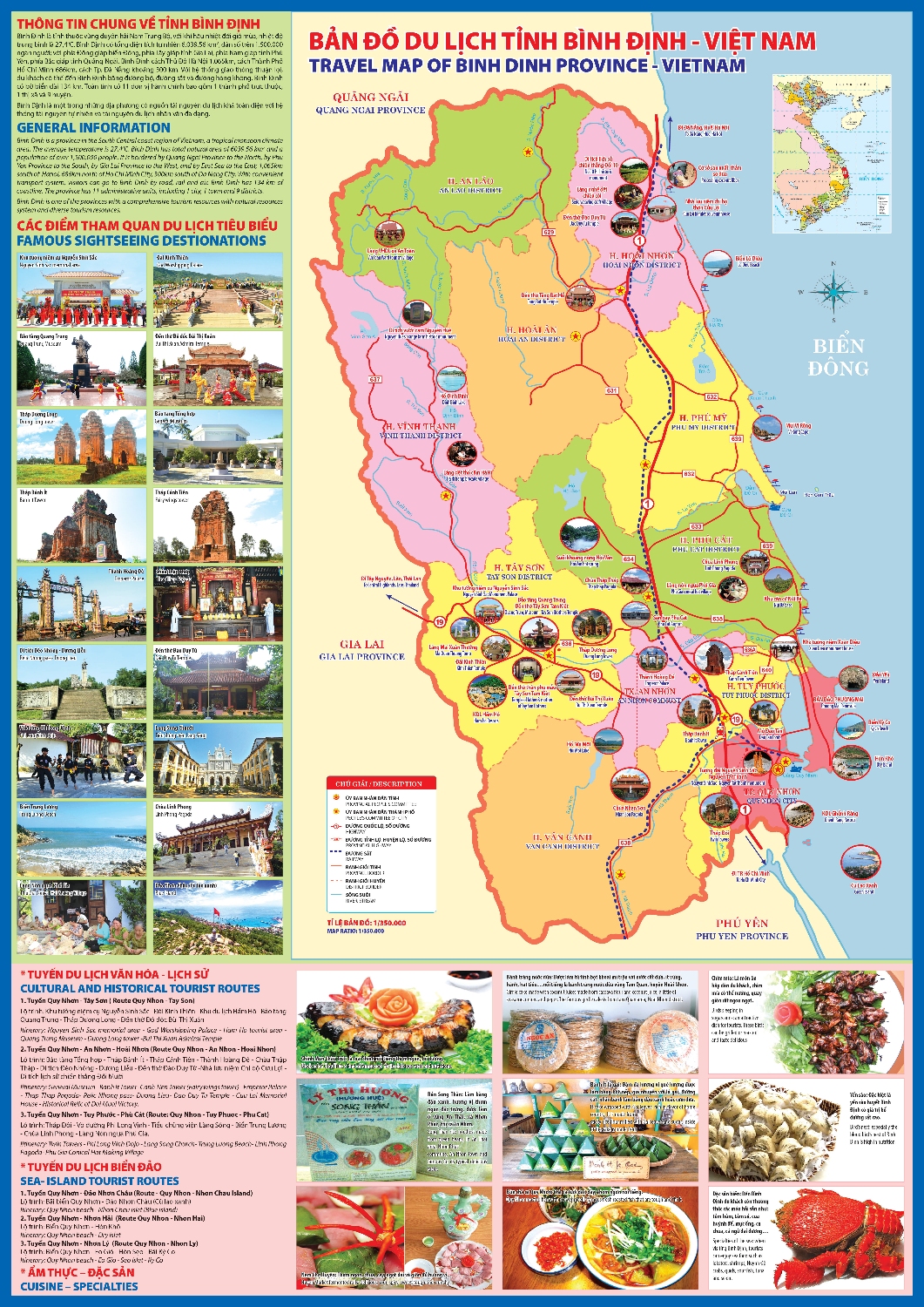 Bản đồ du lịch Bình Định